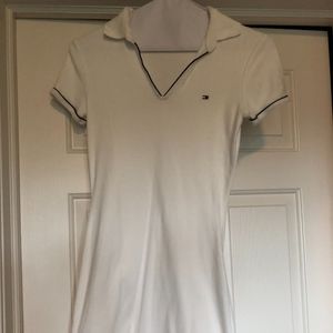 White Cotton Shirt Dress